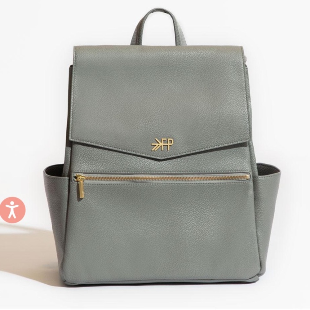Freshly Picked classic diaper bag in stone